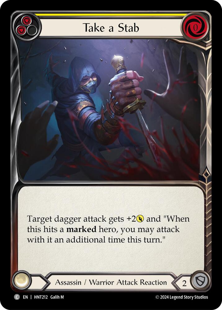 Take a Stab (Yellow) card image