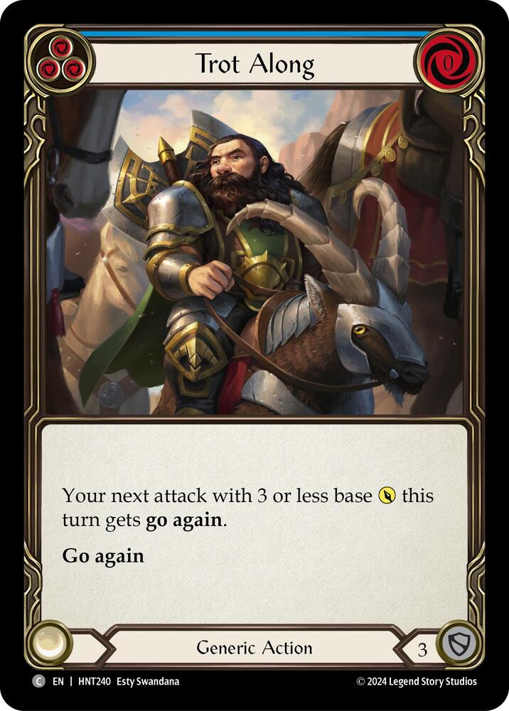 Trot Along (Blue) card image