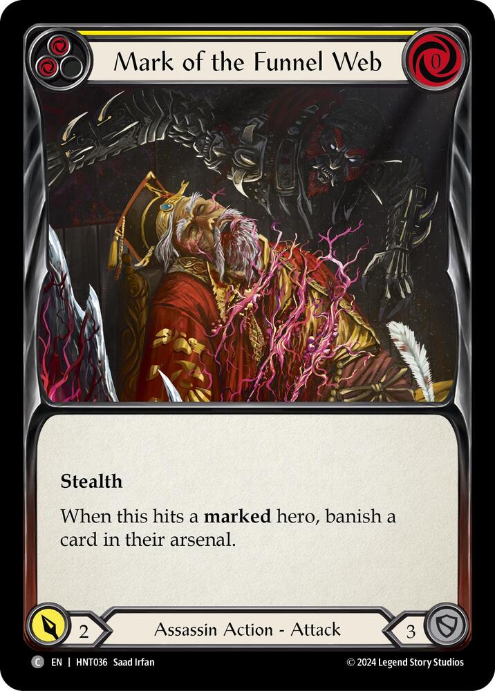 Mark of the Funnel Web (Yellow) card image
