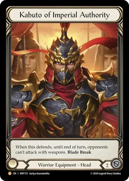 Kabuto of Imperial Authority (Extended Art) card image