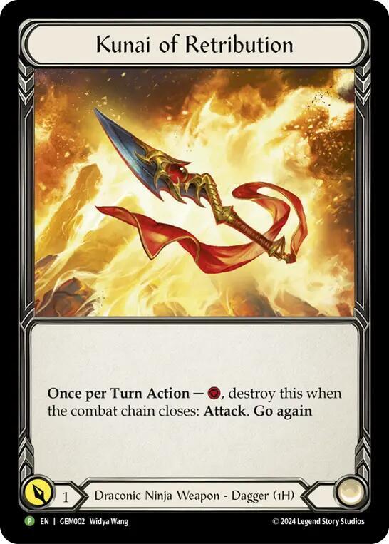 Kunai of Retribution - GEM002 card image