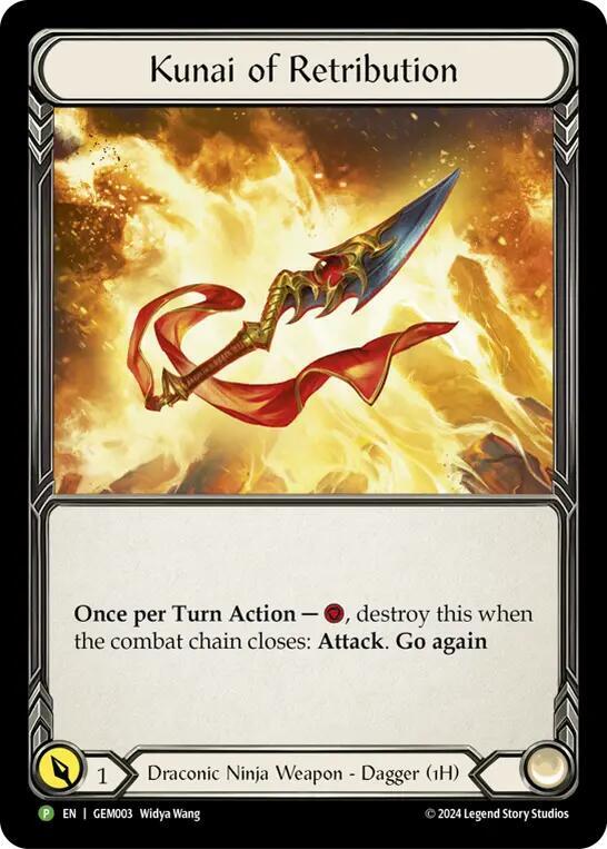 Kunai of Retribution - GEM003 card image
