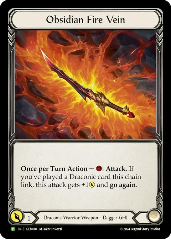 Obsidian Fire Vein - GEM004 card image