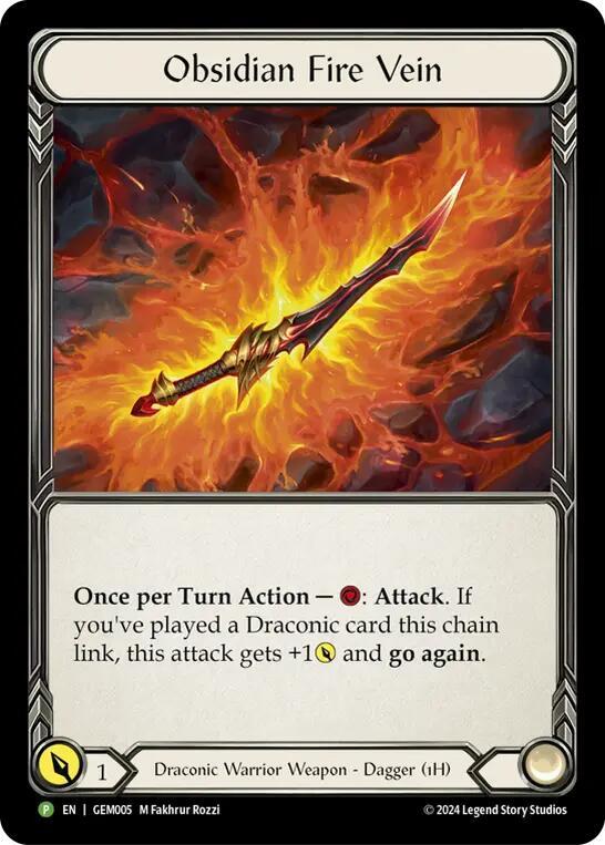 Obsidian Fire Vein - GEM005 card image