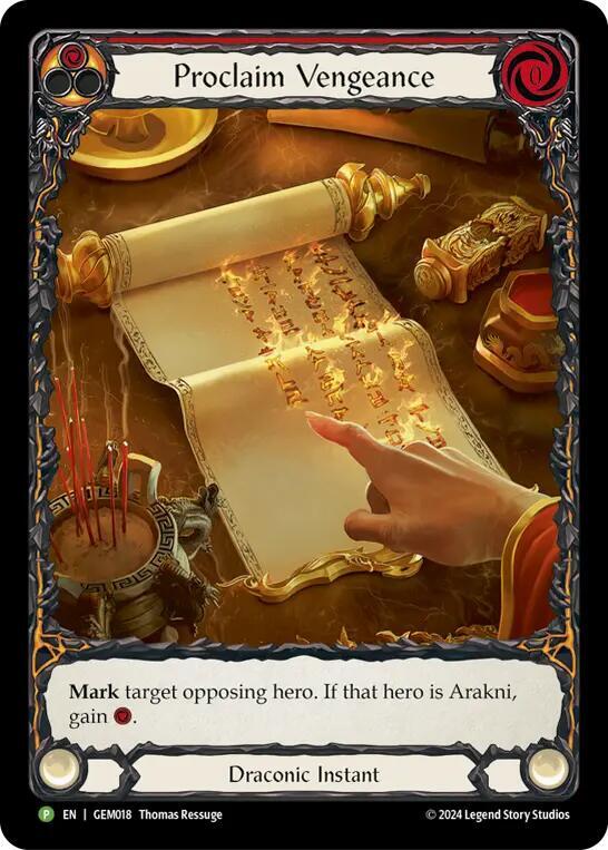 Proclaim Vengeance - GEM018 card image