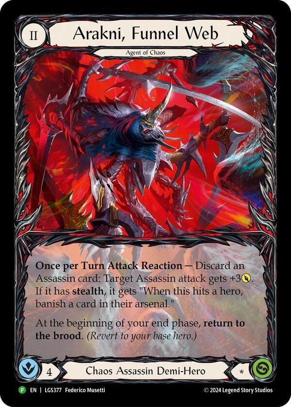 Arakni, Funnel Web (Extended Art) - LGS377 card image