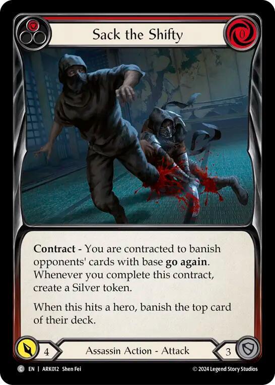 Sack the Shifty (Red) card image