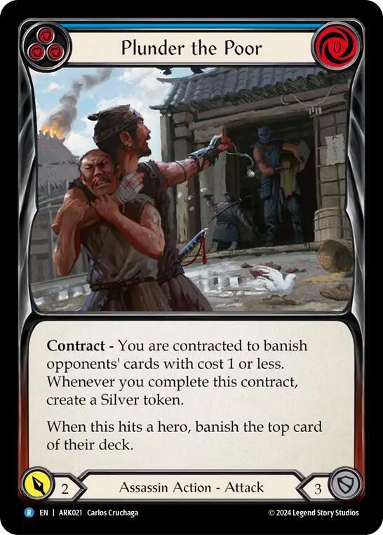 Plunder the Poor (Blue) card image