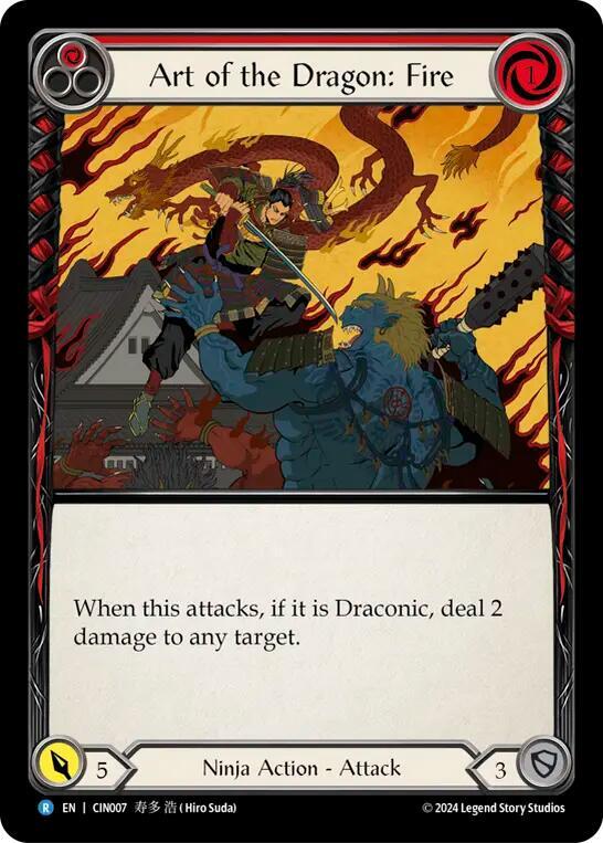 Art of the Dragon: Fire card image