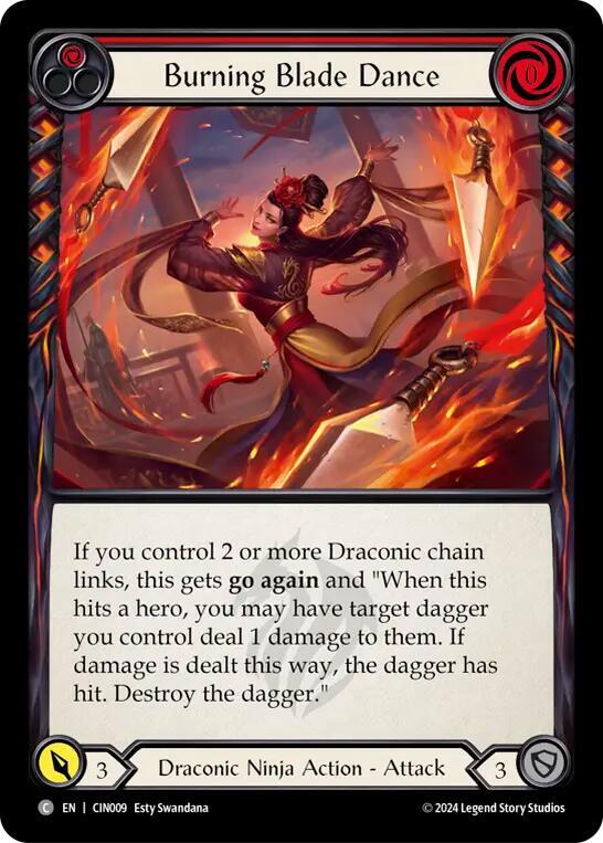 Burning Blade Dance (Red) card image