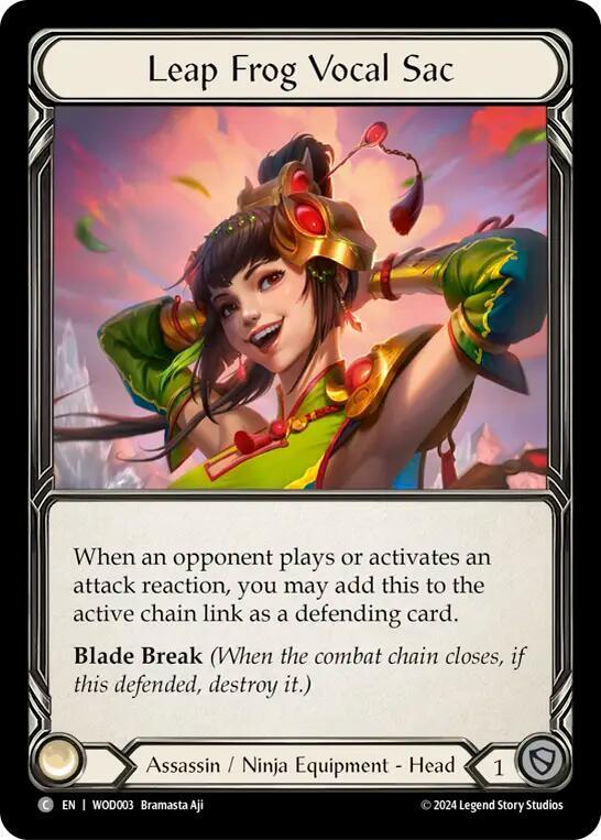 Leap Frog Vocal Sac card image