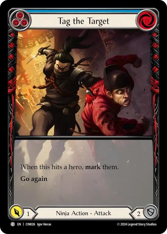 Tag the Target (Blue) (Extended Art) card image