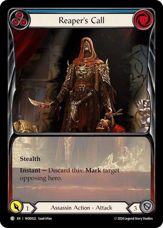 Reaper's Call (Blue) (Extended Art) card image