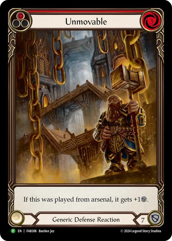 Unmovable (Red) (Extended Art) - FAB306 card image