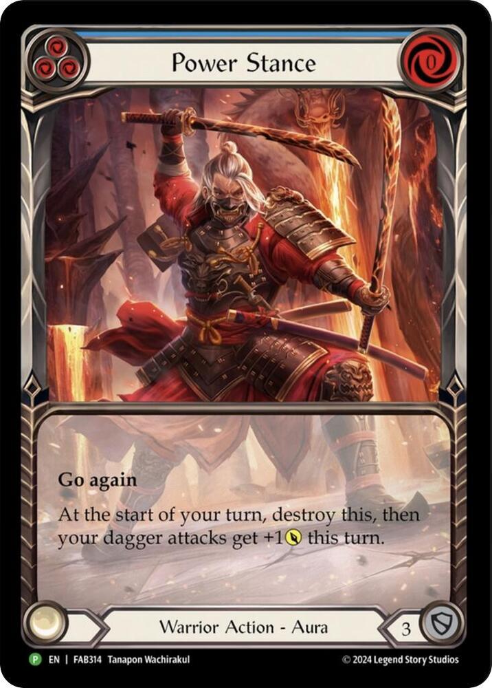Power Stance (Blue) (Extended Art) - FAB314 card image