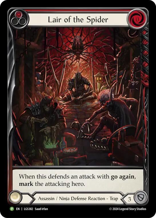 Lair of the Spider (Red) - LGS382 card image