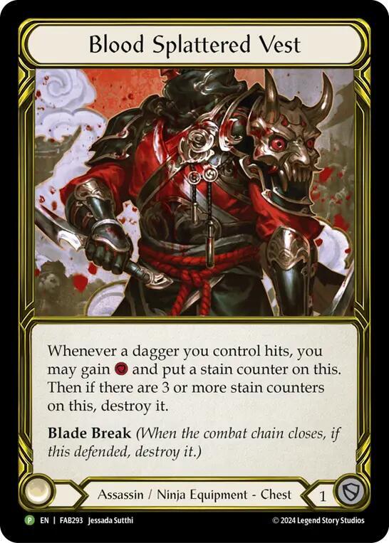 Blood Splattered Vest (Golden) - FAB293 card image