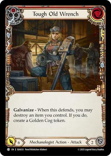 Tough Old Wrench (Red) card image