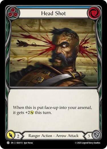 Head Shot (Blue) card image