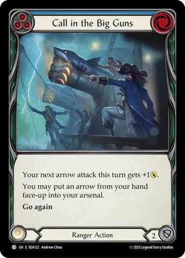 Call in the Big Guns (Blue) card image