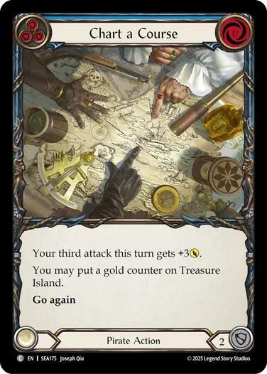 Chart a Course (Blue) card image