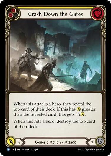 Crash Down the Gates (Yellow) card image