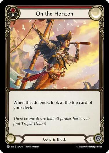 On the Horizon (Red) card image