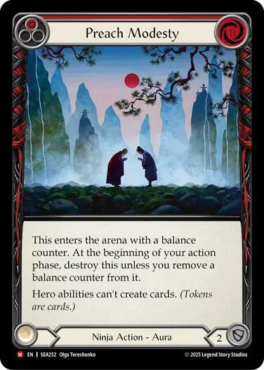 Preach Modesty card image