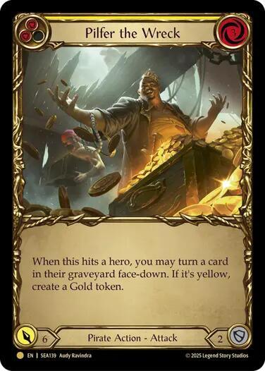Pilfer the Wreck (Yellow) (Treasure) card image