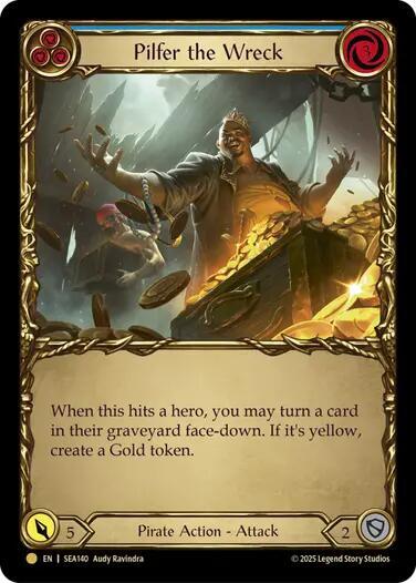 Pilfer the Wreck (Blue) (Treasure) card image