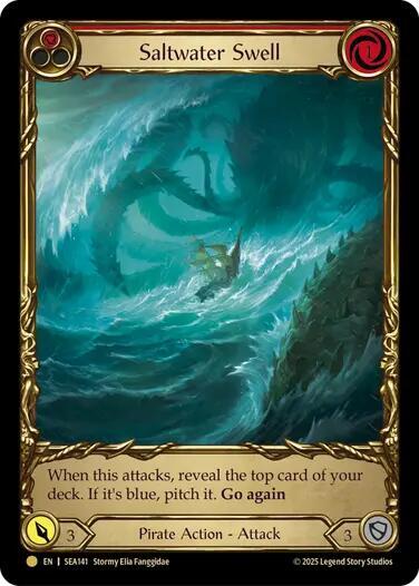 Saltwater Swell (Red) (Treasure) card image