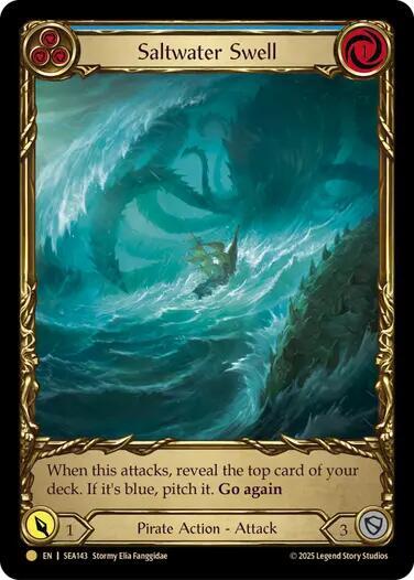 Saltwater Swell (Blue) (Treasure) card image