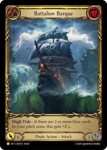Battalion Barque (Yellow) (Treasure) card image