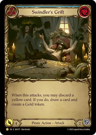 Swindler's Grift (Blue) (Treasure) card image