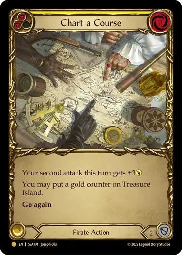 Chart a Course (Yellow) (Treasure) card image