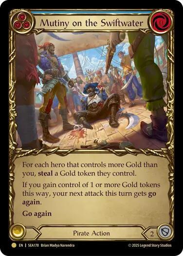 Mutiny on the Swiftwater (Treasure) card image