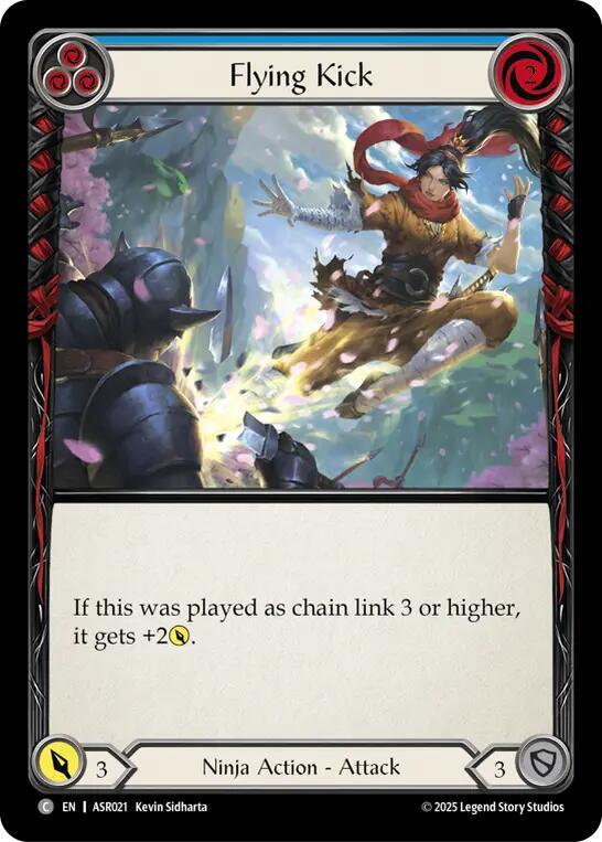 Flying Kick (Blue) card image