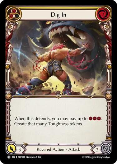 Dig In (Yellow) card image