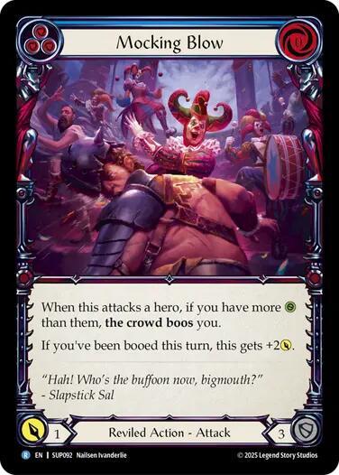 Mocking Blow (Blue) card image