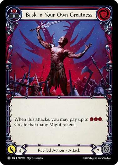 Bask in Your Own Greatness (Red) card image