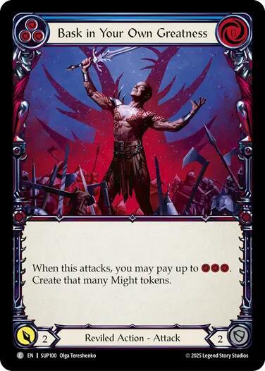 Bask in Your Own Greatness (Blue) card image