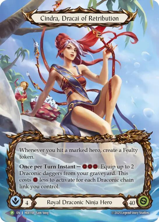 Cindra, Dracai of Retribution - HER144 card image