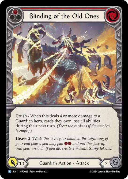 Blinding of the Old Ones card image