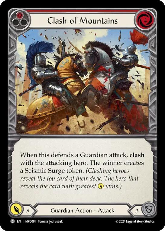 Clash of Mountains (Red) card image