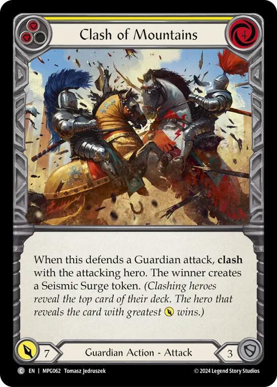 Clash of Mountains (Yellow) card image
