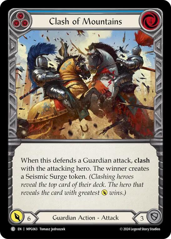 Clash of Mountains (Blue) card image