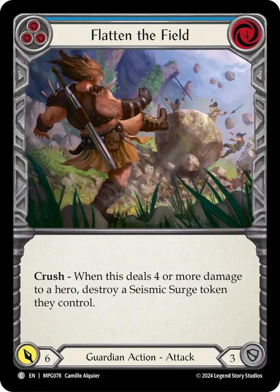 Flatten the Field (Blue) card image