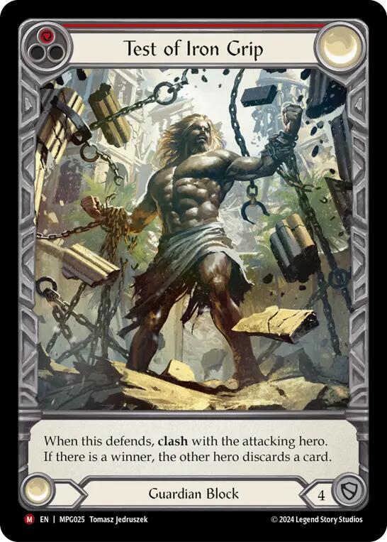 Test of Iron Grip (Extended Art) card image