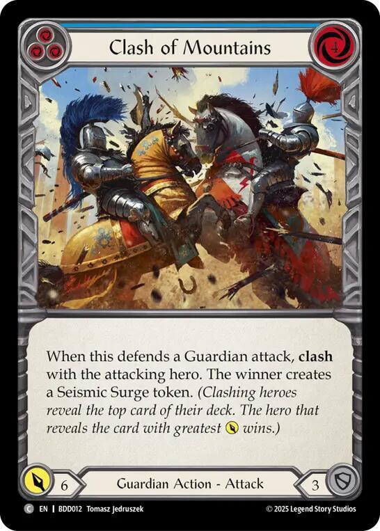 Clash of Mountains (Blue) card image