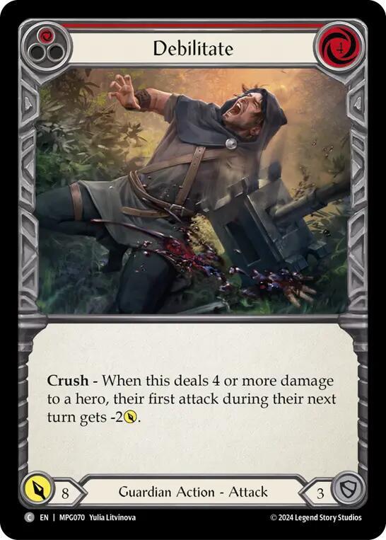 Debilitate (Red) card image